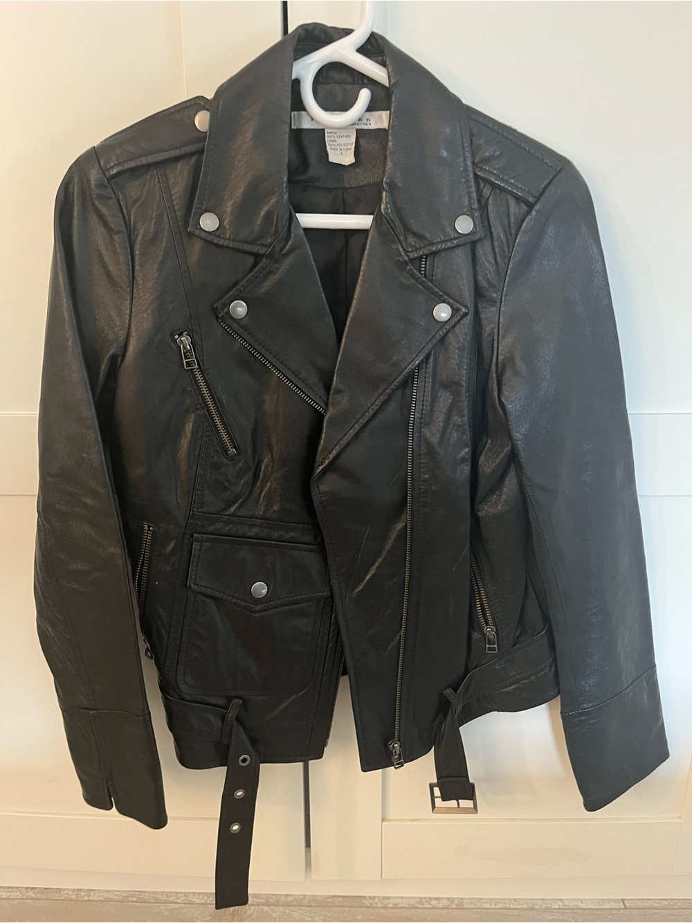 Women's Genuine Leather Biker Jacket